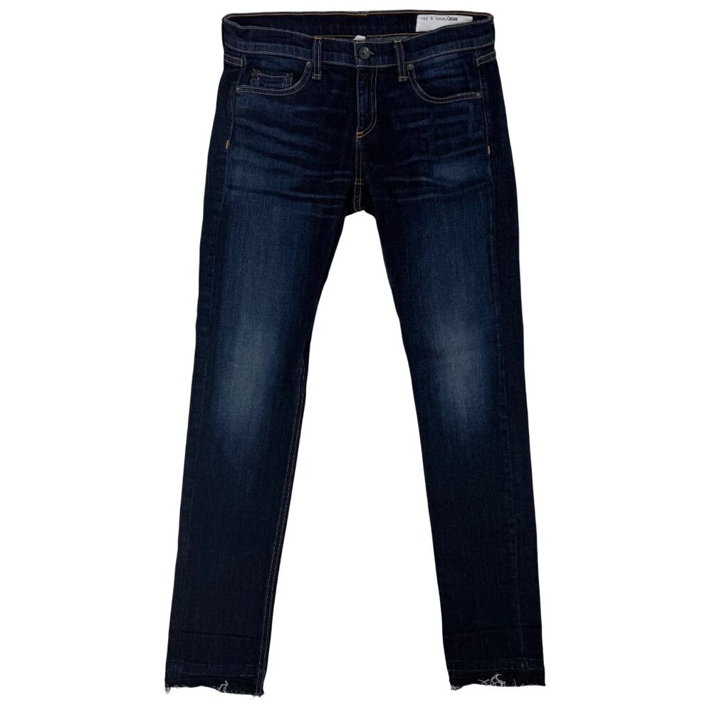 Rag & Bone Designer Skinny Low Rise Dark Wash “Yesler” Denim  Jeans Size 26